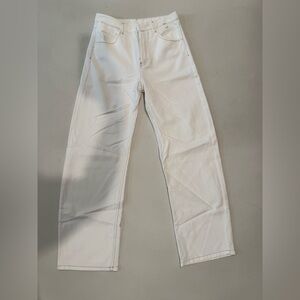 Zara Women’s Crisp White Straight Jeans